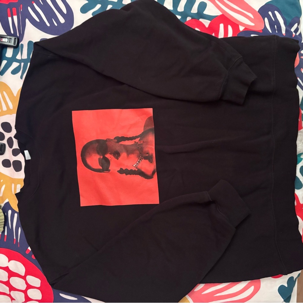 Black and red Rosalia concert hoodie
